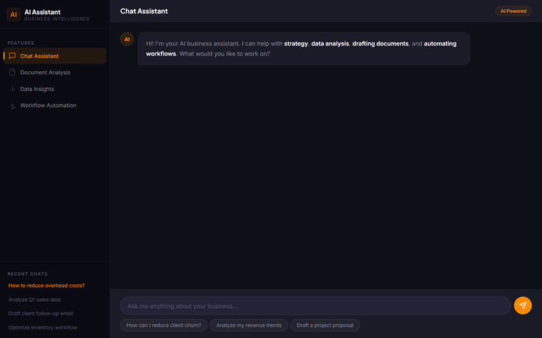 AI Assistant & Automation — screenshot