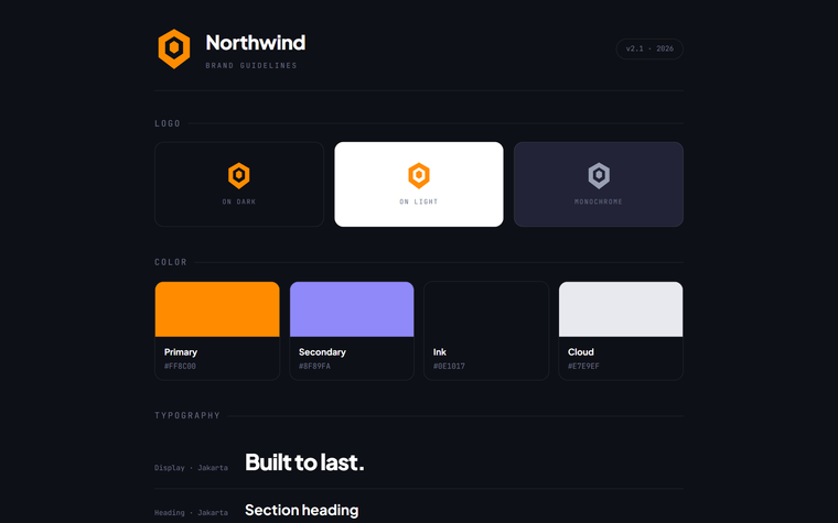 Living Brand Guide — screenshot