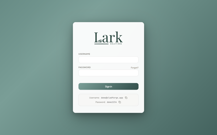 Lark OS — screenshot