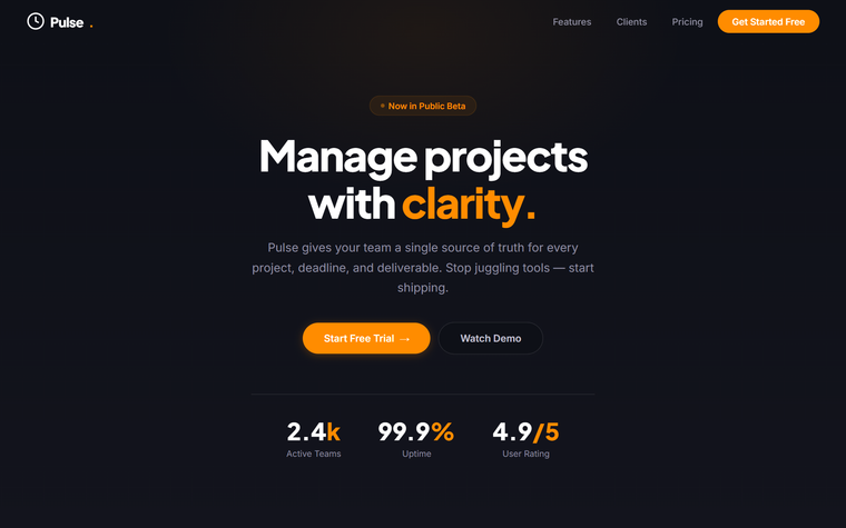 Modern Business Website — screenshot